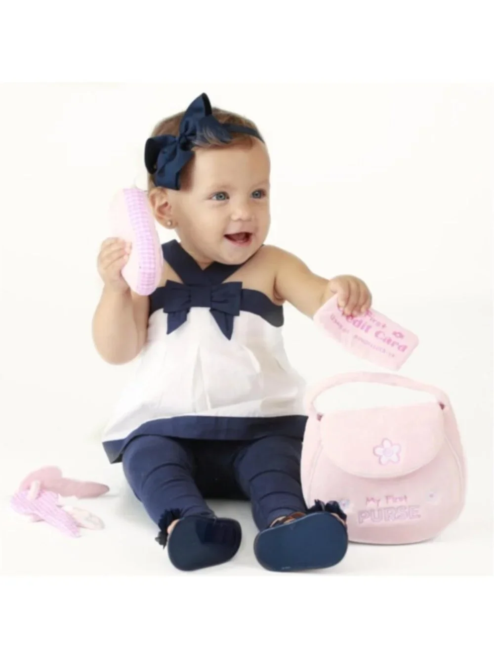 5-Piece Sensory Plush Toy Playset - My First Purse for Babies & Toddlers